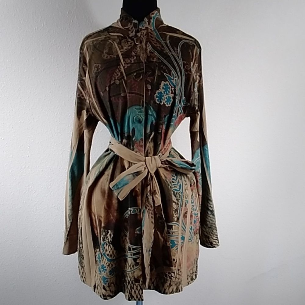 Fantazia Made In USA Vintage Kimono & Women Dress Size M